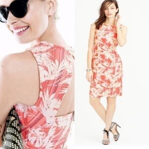 4 for $20 SALE! J.Crew Sun Faded Tropical Print Sheath Dress, Pink, Size 4